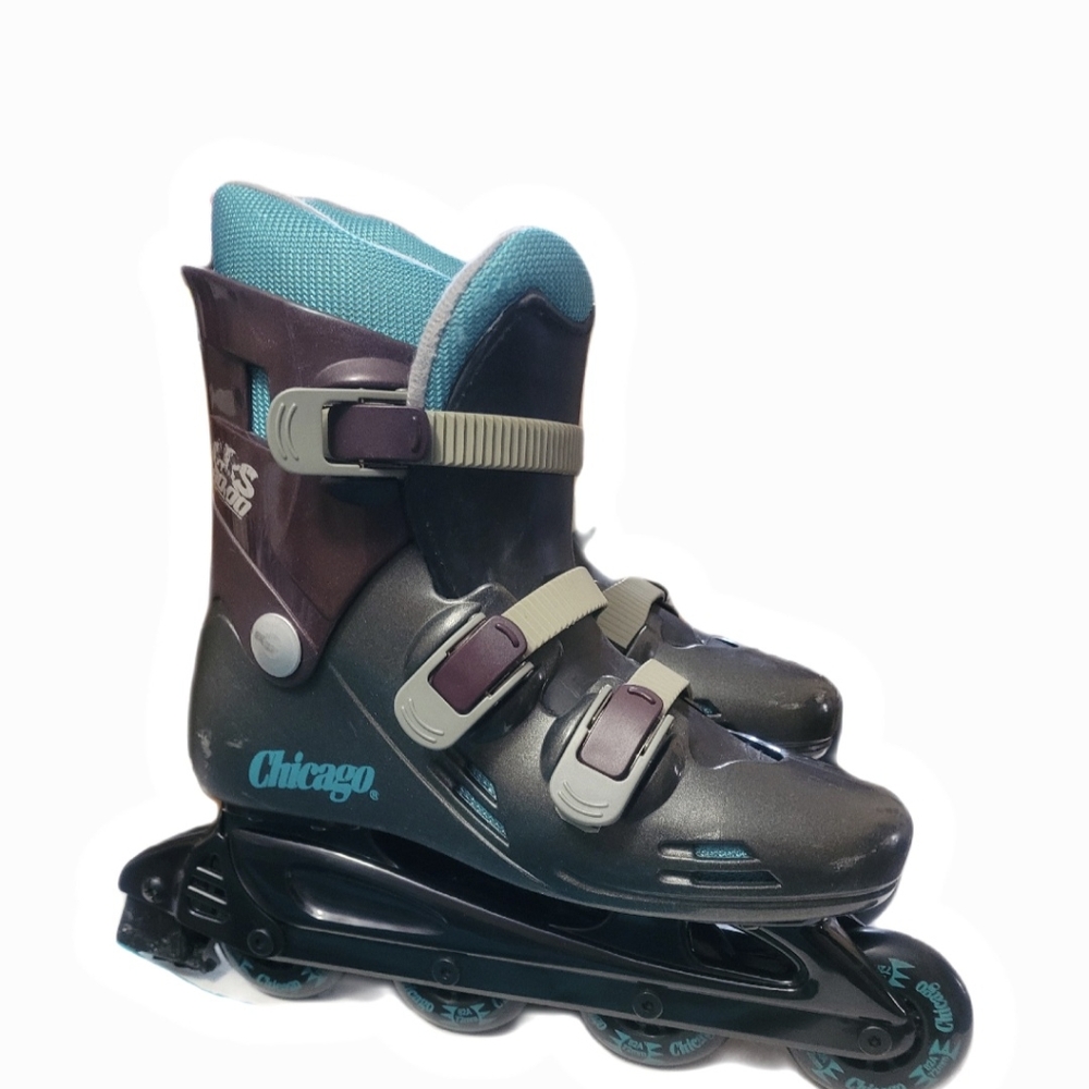 Chicago CRS 4000 Inline skates Rollerblades, pad guard, and bag set